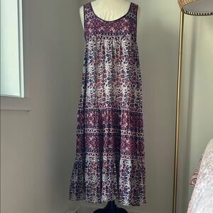 Vintage Kaiser 1970s Indian Cotton Gauze Dress